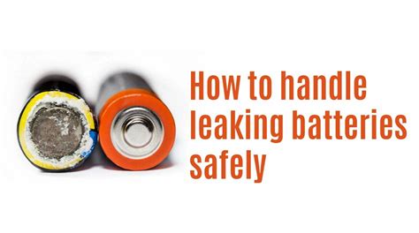 How to Safely Handle Leaking Batteries: FAQs